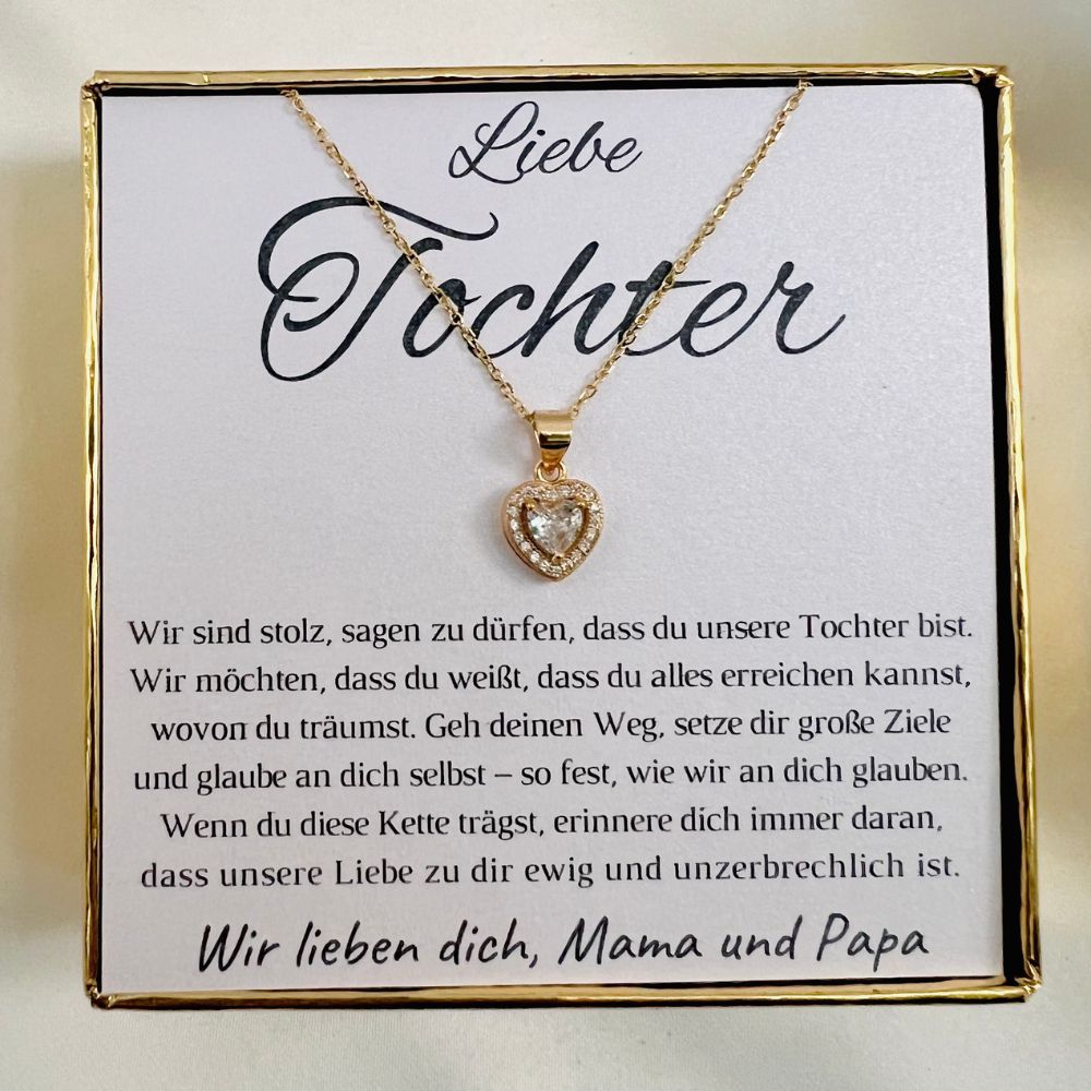 Halskette für Tochter „Königliches Herz“