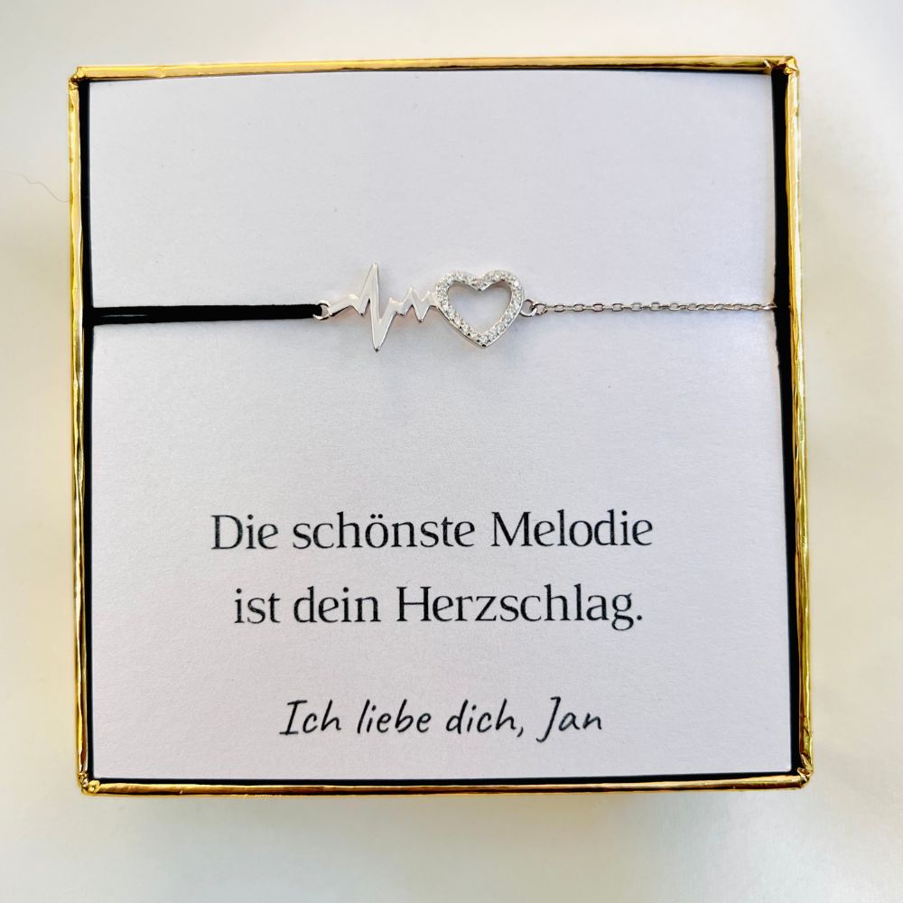 Personalisiertes Armband „Herzschlag“