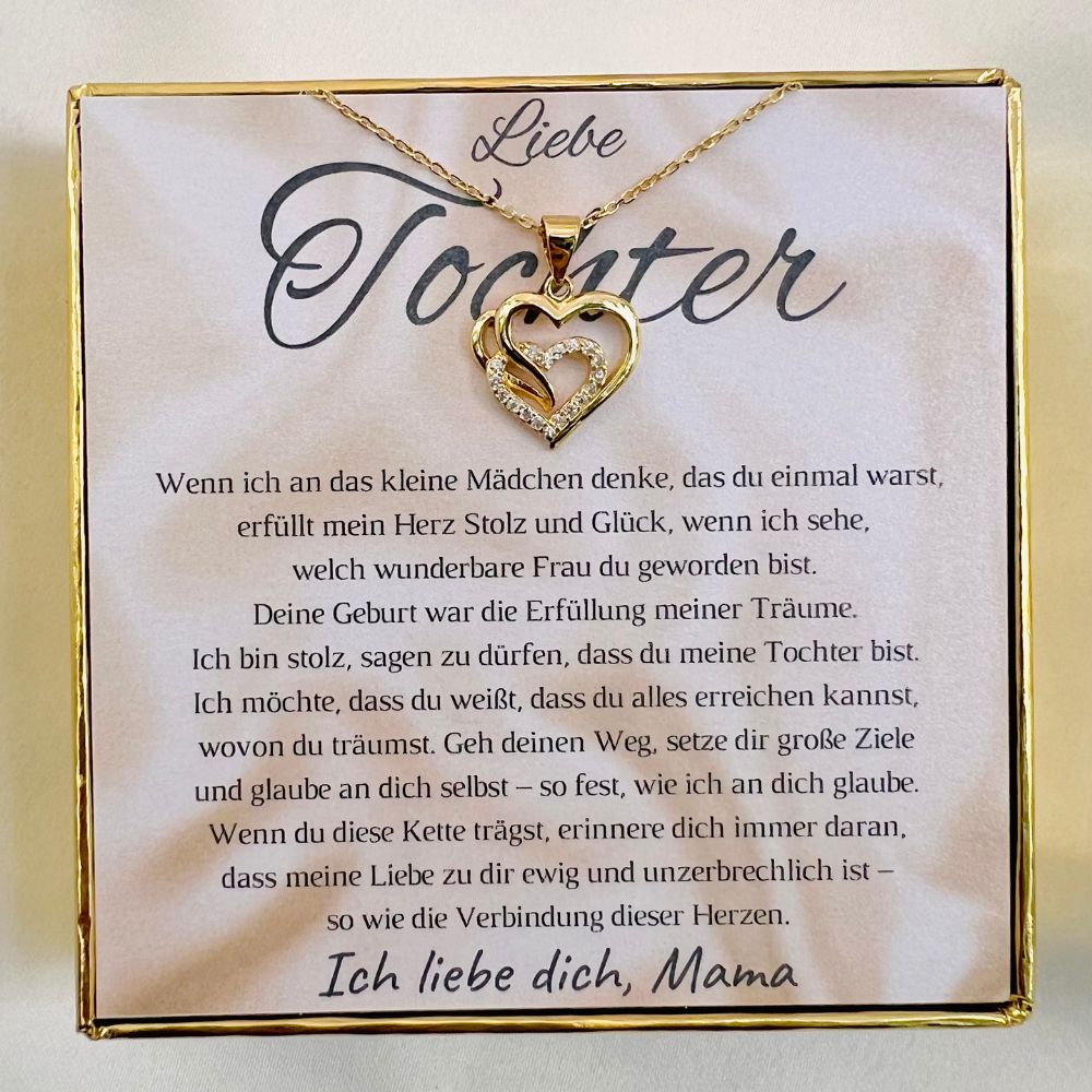 Halskette für die Tochter „Herzen“ / „Erfüllung der Träume“ – Limitierte Edition