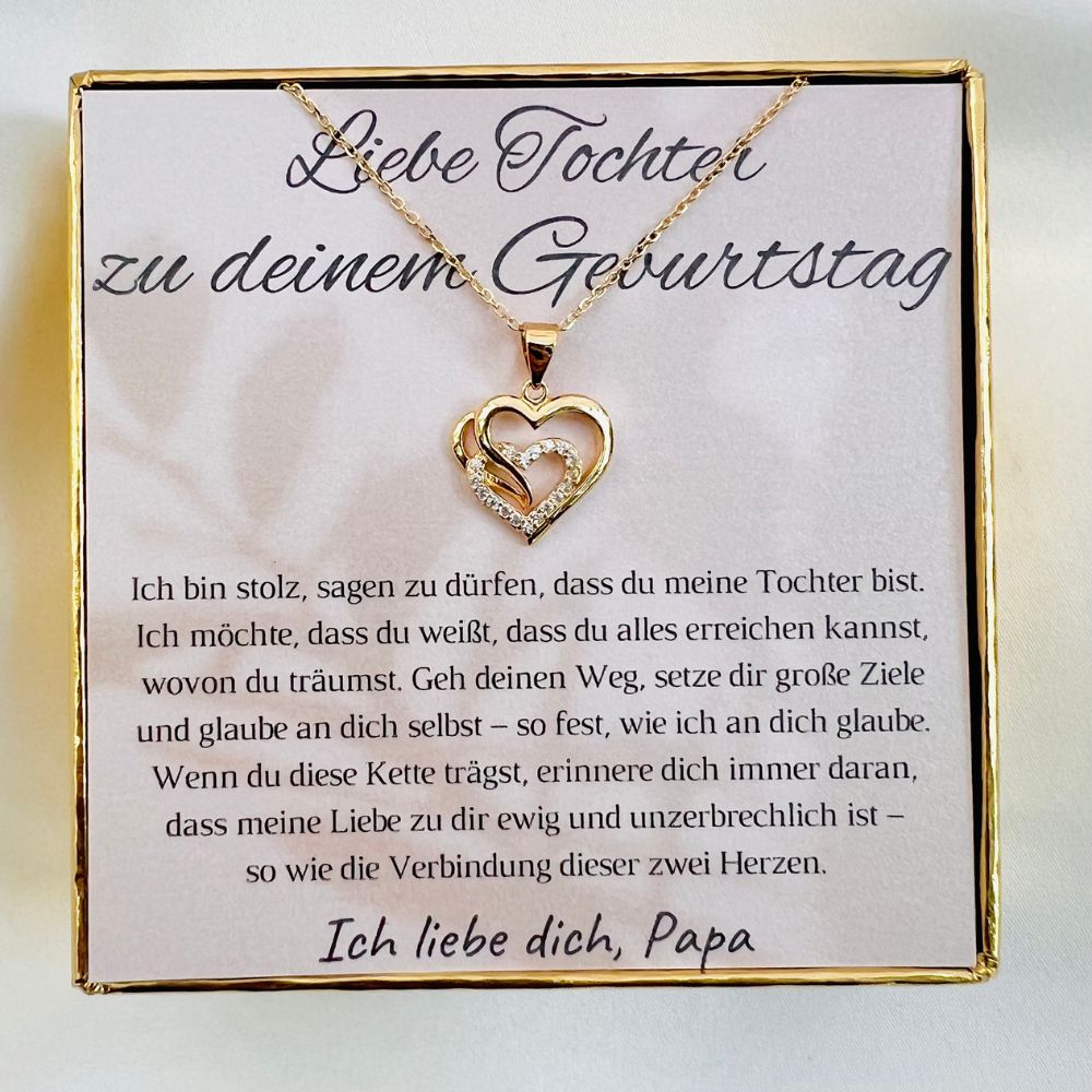 Halskette für die Tochter zum Geburtstag „Herzen“