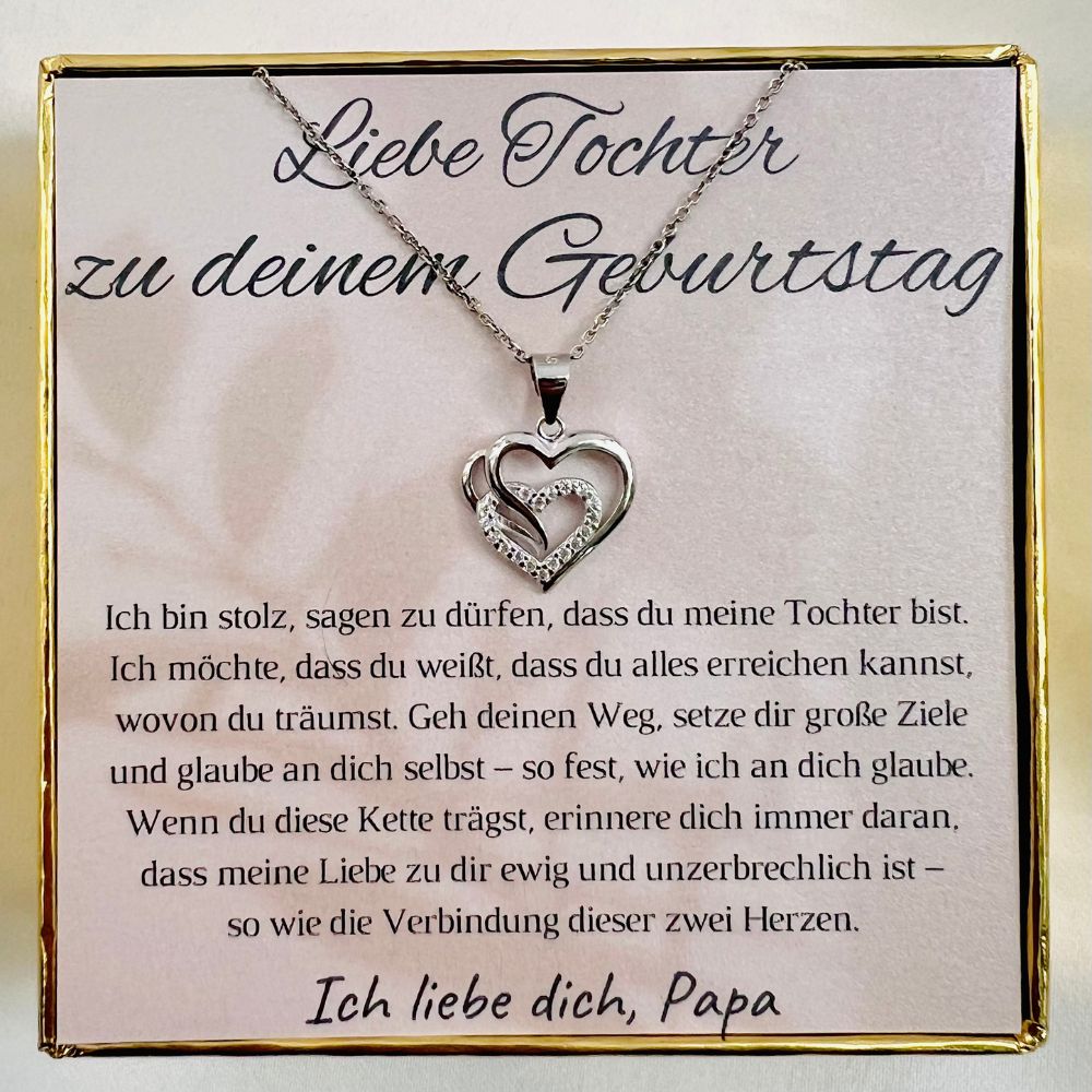 Halskette für die Tochter zum Geburtstag „Herzen“