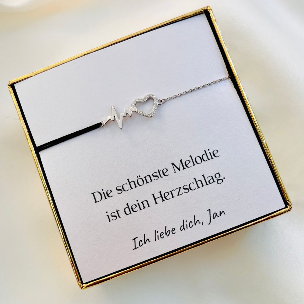 Personalisiertes Armband „Herzschlag“