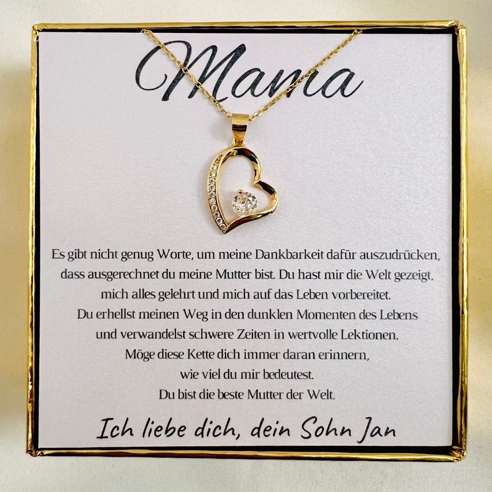 Für die Mama vom Sohn „Herz mit Zirkonia“ – Limitierte Edition