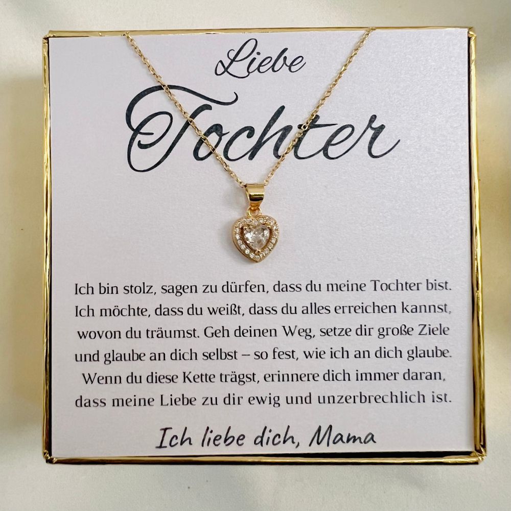 Halskette für Tochter „Königliches Herz“