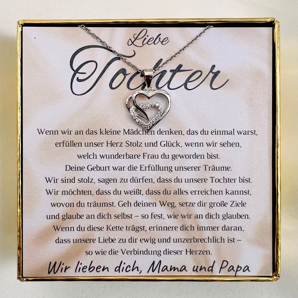 Halskette für die Tochter „Herzen“ / „Erfüllung der Träume“ – Limitierte Edition