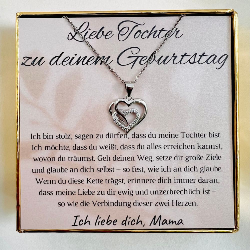 Halskette für die Tochter zum Geburtstag „Herzen“