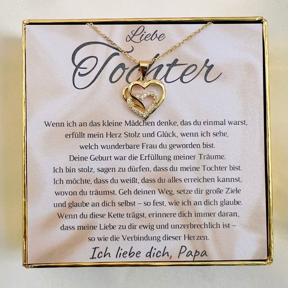 Halskette für die Tochter „Herzen“ / „Erfüllung der Träume“ – Limitierte Edition