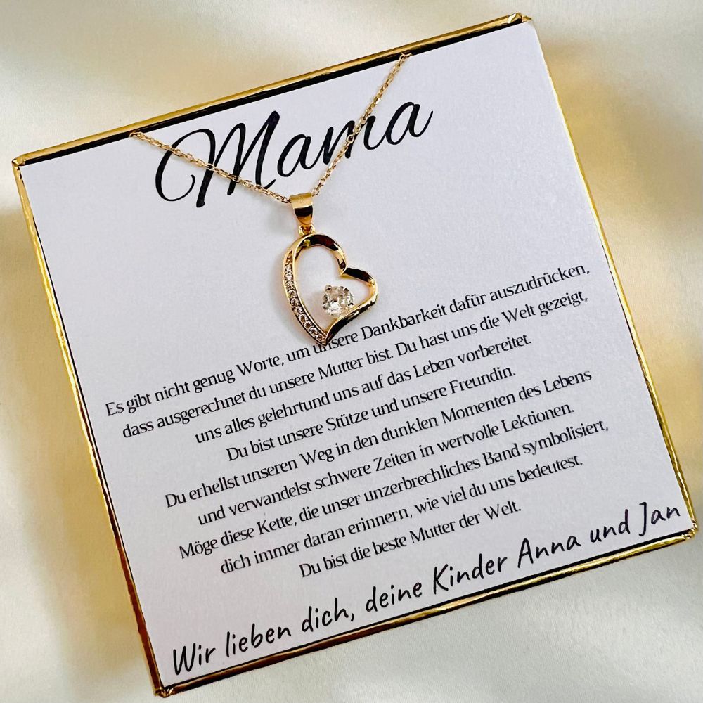 Für die Mama vom Sohn „Herz mit Zirkonia“ – Limitierte Edition