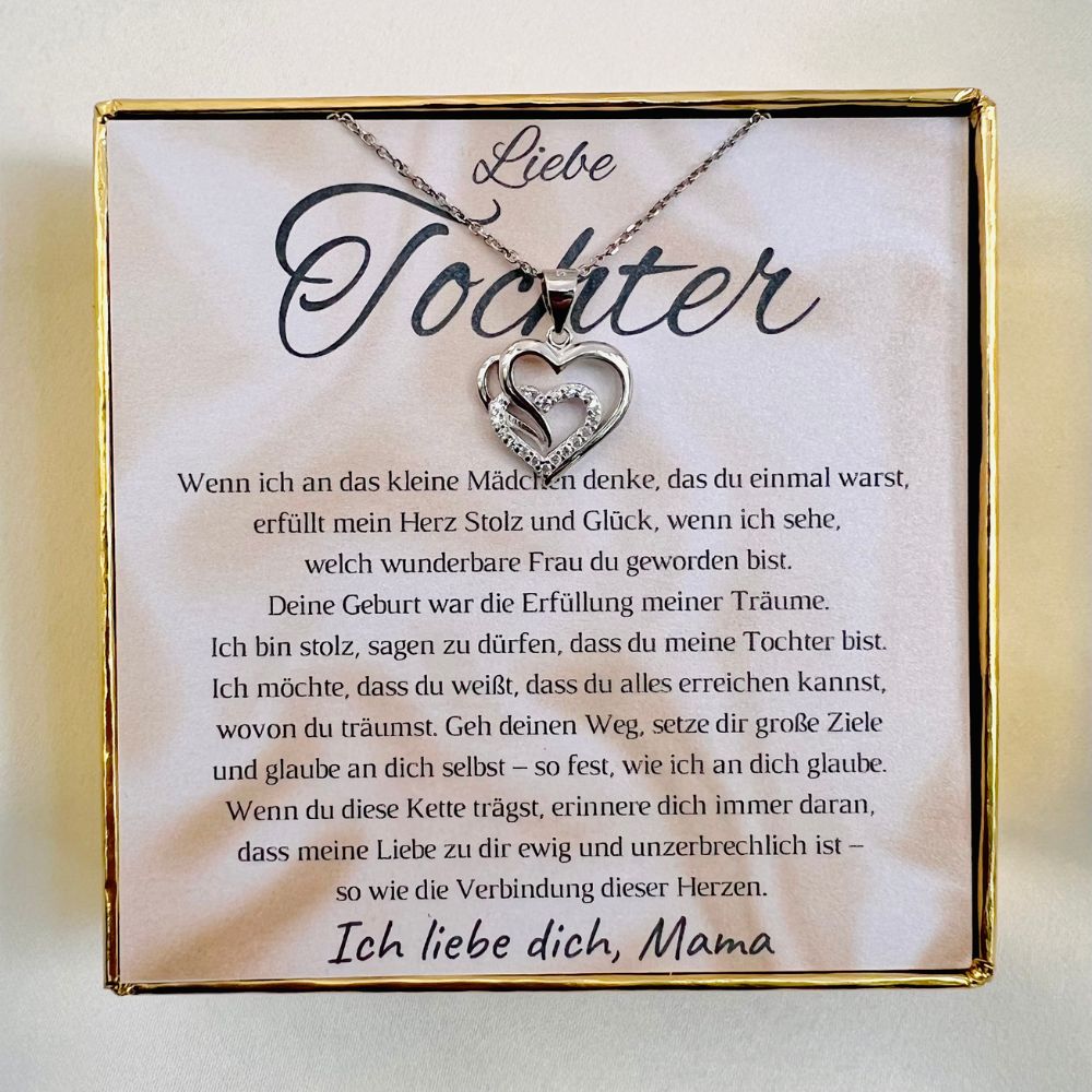 Halskette für die Tochter „Herzen“ / „Erfüllung der Träume“ – Limitierte Edition