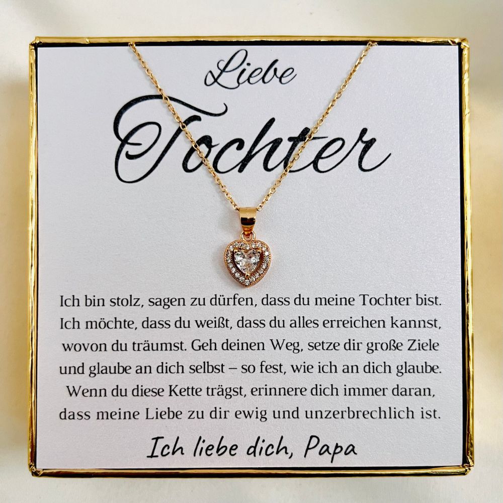 Halskette für Tochter „Königliches Herz“