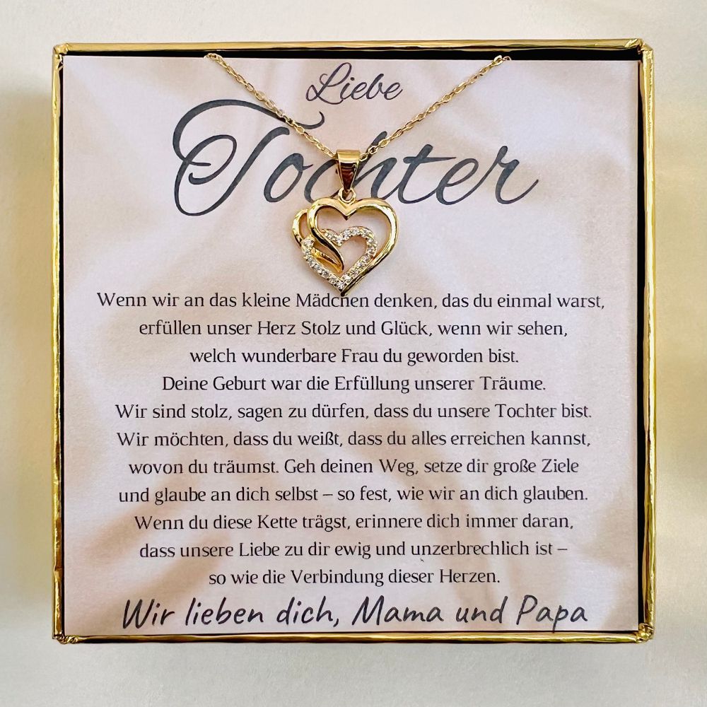 Halskette für die Tochter „Herzen“ / „Erfüllung der Träume“ – Limitierte Edition