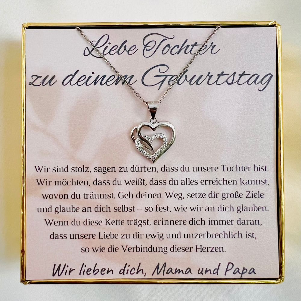 Halskette für die Tochter zum Geburtstag „Herzen“