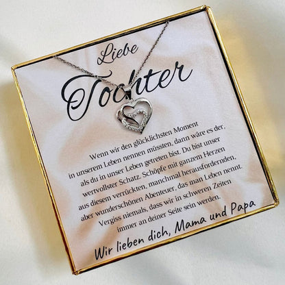 Halskette für die Tochter „Herzen“ / „Kostbarster Schatz“ – Limitierte Edition