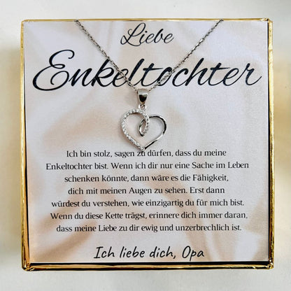 Für die Enkelin „Herzchen mit Zirkonia“