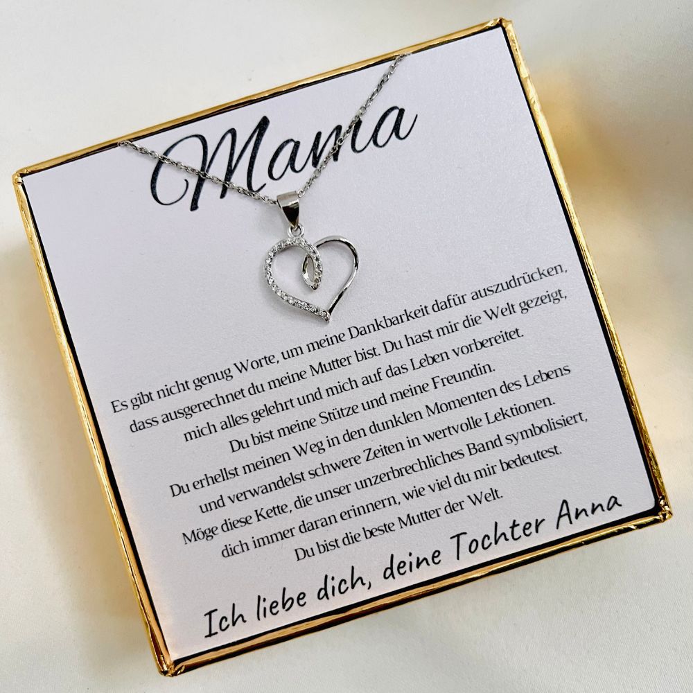 Für die Mama von der Tochter „Herzchen mit Zirkonia“ – Limitierte Edition