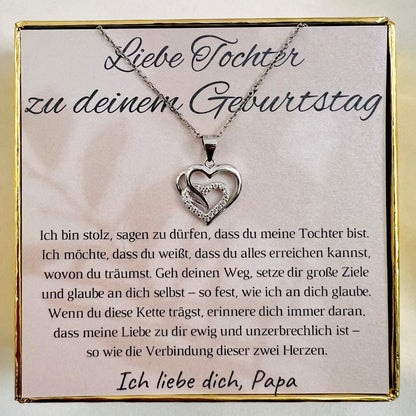 Halskette für die Tochter zum Geburtstag „Herzen“