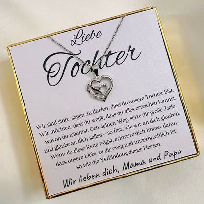 Halskette für die Tochter „Herzen“ / „Ewige Liebe“ – Limitierte Edition