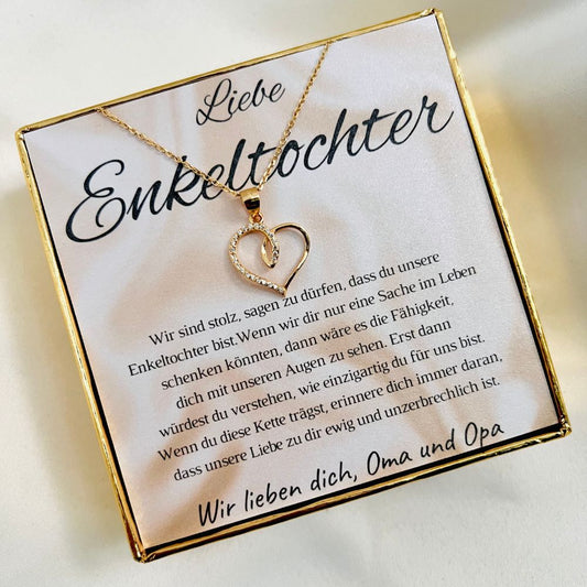 Für die Enkelin „Herzchen mit Zirkonia“