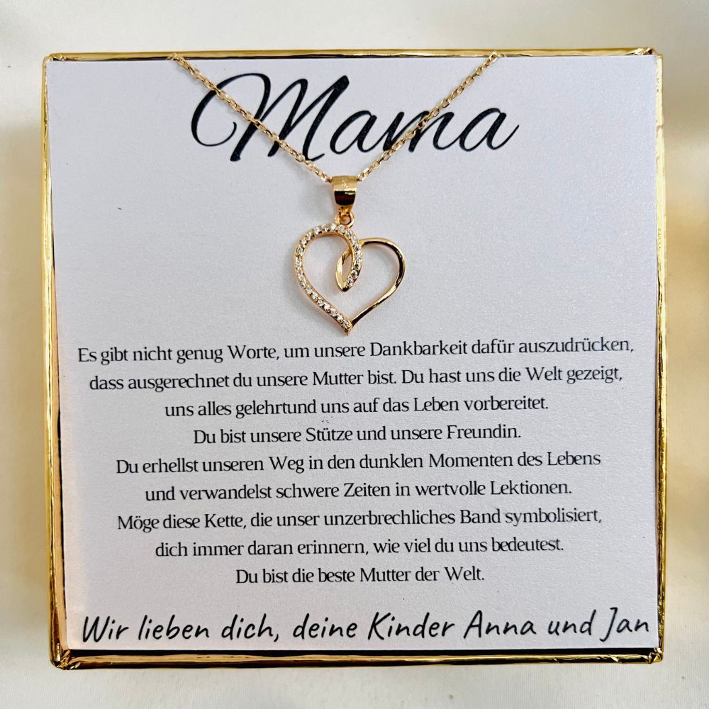 Für die Mama von der Tochter „Herzchen mit Zirkonia“ – Limitierte Edition