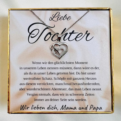 Halskette für die Tochter „Herzen“ / „Kostbarster Schatz“ – Limitierte Edition