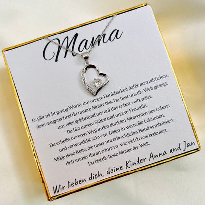 Für die Mama von der Tochter „Herz mit Zirkonia“ – Limitierte Edition