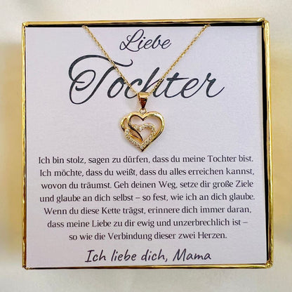 Halskette für die Tochter „Herzen“ / „Ewige Liebe“ – Limitierte Edition