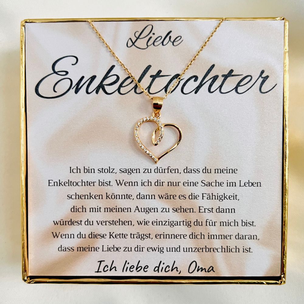 Für die Enkelin „Herzchen mit Zirkonia“