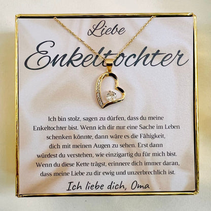 Halskette für die Enkelin „Herz mit Zirkonia“