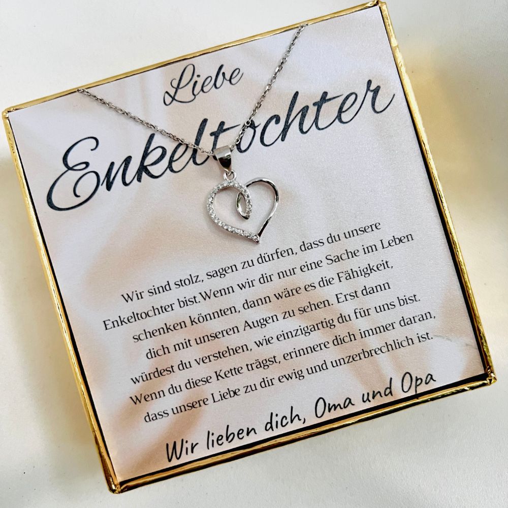 Für die Enkelin „Herzchen mit Zirkonia“