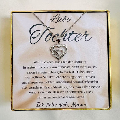 Halskette für die Tochter „Herzen“ / „Kostbarster Schatz“ – Limitierte Edition