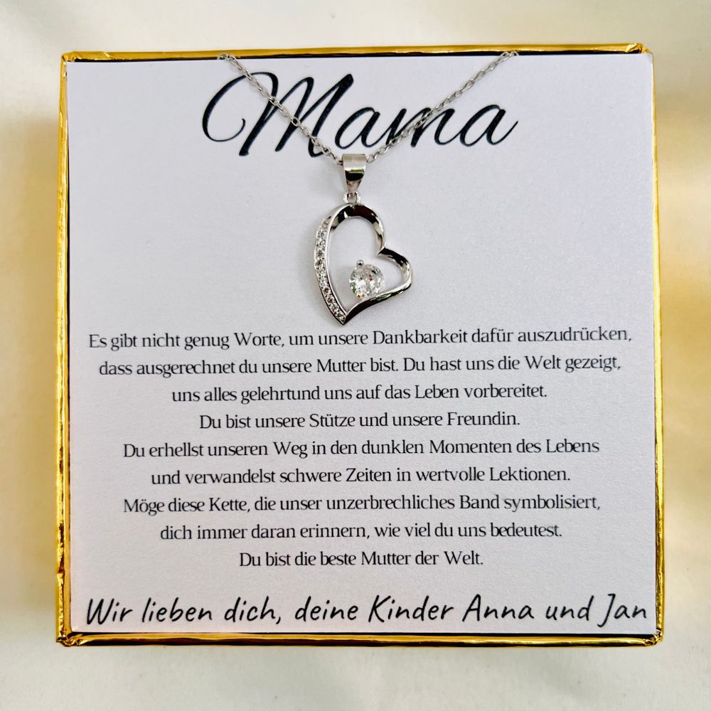 Für die Mama von der Tochter „Herz mit Zirkonia“ – Limitierte Edition