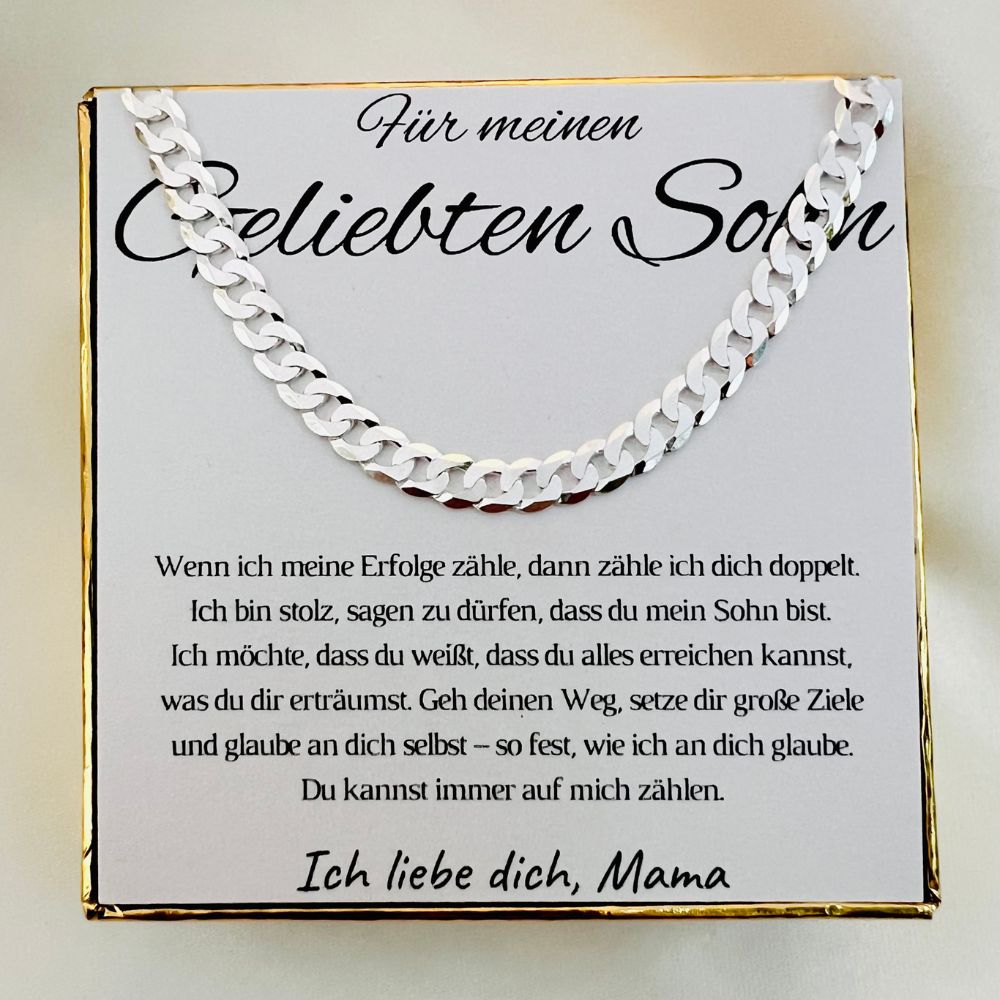 Diamantierte Panzerkette für den Sohn