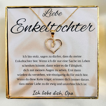 Für die Enkelin „Herzchen mit Zirkonia“