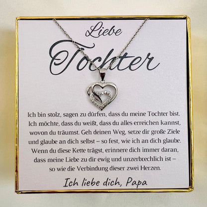 Halskette für die Tochter „Herzen“ / „Ewige Liebe“ – Limitierte Edition
